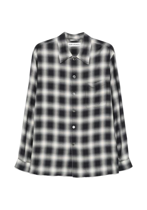 camicia every uomo bianca e navy OUR LEGACY | M2262ERC